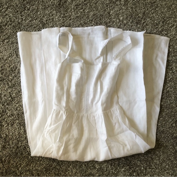 Reformation Tagliatelle Linen Dress Sz6 White - Picture 6 of 12